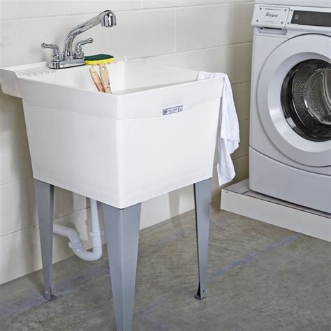Upgrade your laundry room with the Maile 28 inch Laundry Cabinet. . Laundry room sinks lowes